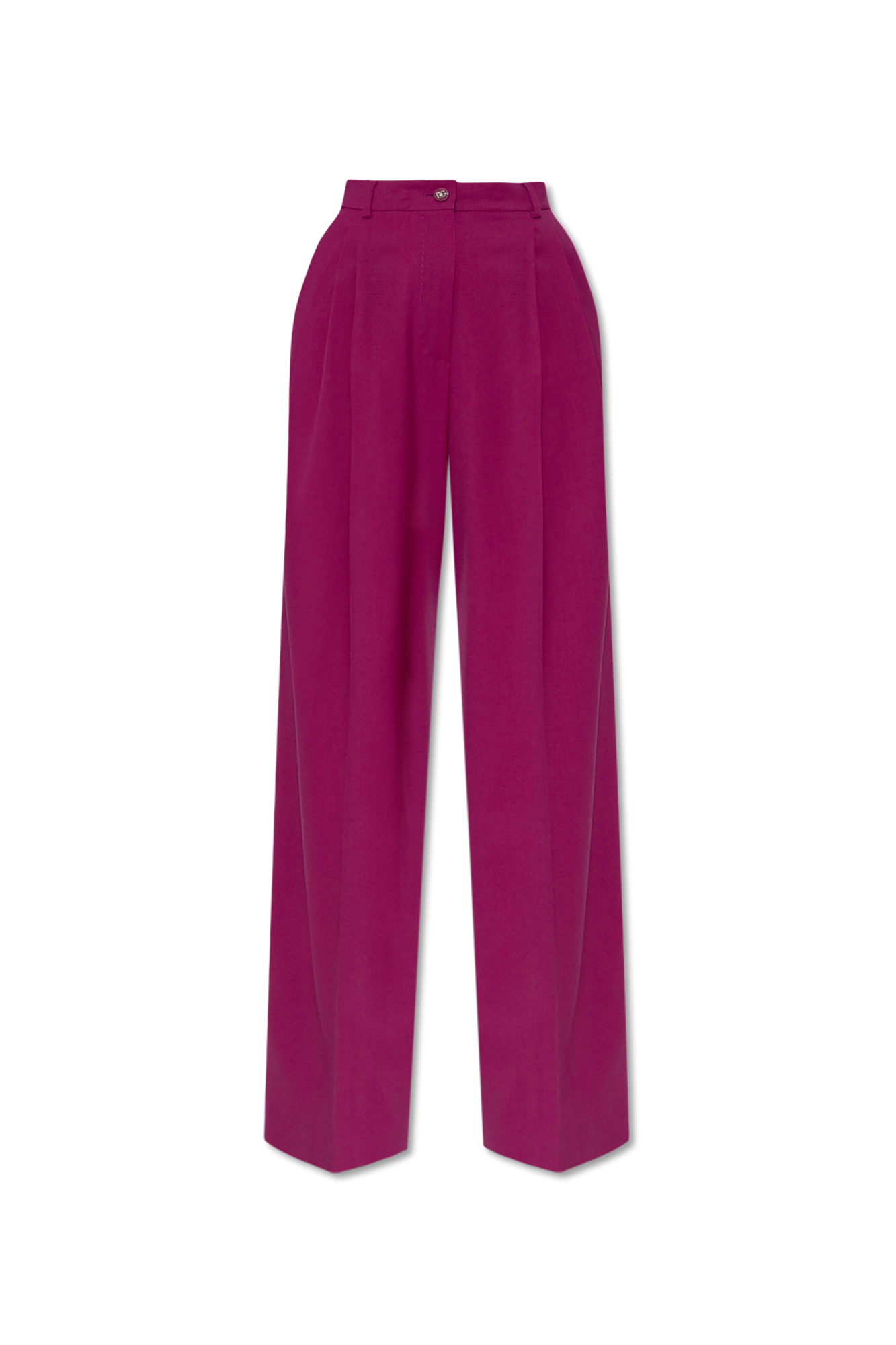 Dolce & Gabbana PURPLE WOOL TROUSERS WITH CREASE パンツ 上質 Purple Wool trousers with crease Dolce & Gabbana - Vitkac AS
